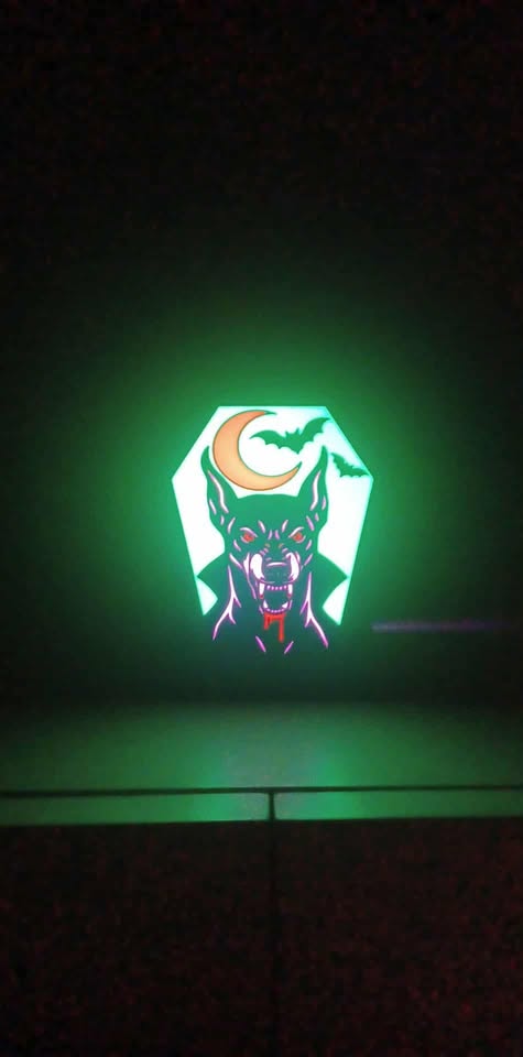 Vamp Dog LED light box – custom 3D printed – Lit Layer Creations